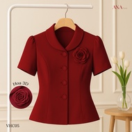 Set Quà Tết Tặng Mẹ Ý Nghĩa Thương Hiệu Thời Trang ANA Mode (Áo VHC05 kèm hộp quà)