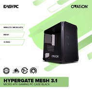 EasyPC | Ovation Hypergate Mesh 3.1 Micro ATX Gaming PC Case Black/White