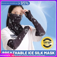 Summer Sunshade Breathable Ice Silk Mask Outdoor Sports All-match Ear Hanging Mask Sunscreen Dust-proof Ice Silk Ear Hanging Mask