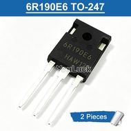 2pcs 6R190E6 TO-247 IPP60R190E6 20A/650V N-Channel MOSFET Transistor New