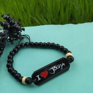 1 pcs gelang tali plat motif Jogja Souvenir Malioboro oleh oleh khas Jogja gelang cowok gelang cewek