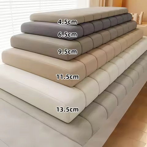 Customized Teddy Waterproof Fabric Sofa Cushion Bay Window Pad Bed Head Cushions 50D High-Density Sp