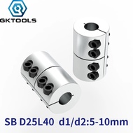 D25L40 Rigid Shaft Coupling Lead Screw Coupler 5/6/6.35/7/8/10mm CNC Router 3D Printer Accessories S