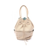 【二手】Bottega BOTTEGA VENETA手提包，抽繩款，米色皮革，女士手提包，二手 B