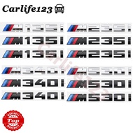 For BMW M135i M240i M340i M550i M760i Xdrive V12 Logo Emblem Tunk Badge Sticker For 1 / 2 / 3 / 5 / 