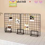 ELOK Display Rack, Grid Frame with Base Storage Rack, Creative Grid Metal Desktop Stand For Grid Pan