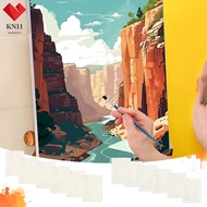 6 Pcs Paint by Numbers Kit for Beginners DIY Paint by Number Set with Canvas for Home Decor SHOPCYC5