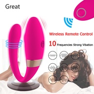 Great-Wireless Remote Control Vibrator Panties for Women Wearable Dildo Vibrator G Spot Clitoris Stimulator 10 Frequency