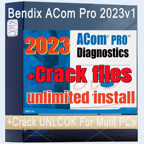 2024 Bendix ACom Pro Diagnostics 2023v1+Crack UNLCOK for Mulit PCs Truck Support Updates NEW Educati