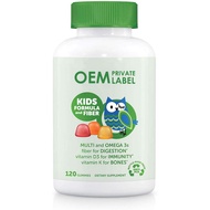 กัมมี่ไฟเบอร์ผลิตภัณฑ์เสริมอาหาร D3วิตามินสำหรับเด็กใช้ในบ้าน