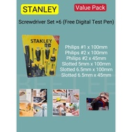 STANLEY 6pcs Screwdriver STANLEY Digital Pen Screwdriver set