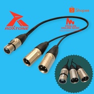 Roxtone XLR Female to Dual XLR Male