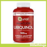 Mega Ubiquinol Coq10 （EXP 2029年）還原形式泛醇輔酶Q10 100mg 120粒膠囊 [平行進口]
