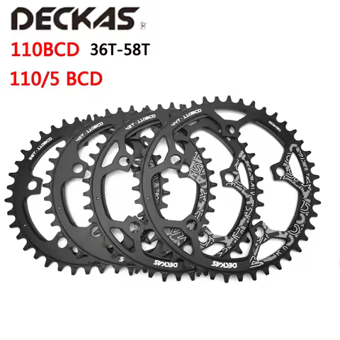 Deckas 110/5 BCD 110BCD Road Bike Narrow Wide Chainring 36T-58T Bike Chainwheel Forshimano Bicycle C