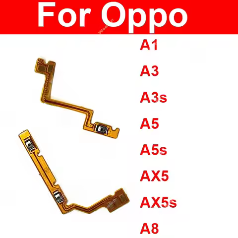 Power Volume Flex Cable For OPPO A1 A3 A3S A5 A5S AX5 AX5S A8 On OFF Power Volume Button Switch Cont