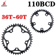 WUZEI 110BCD Road Bike Narrow Wide Chainring 36T 38T 40T 42T 44T 46T 48T 50T 52T 54T 56T 58T 60T 110