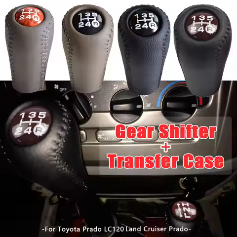Automatic Gear stick shift knob cover gearbox shift knob For Toyota Prado Lc120 Land Cruiser Prado T