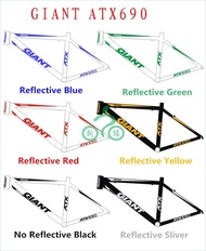 Reflective Frame Stickers for Giant ATX 690 Road Bike Mountain Cycling Sticker MTB Bicicleta Bicycle