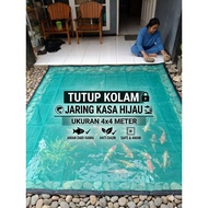HIJAU AZS 4x4 Strong & Durable Green Gauze Net Pool Cover for Your Fish Pond