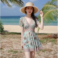 ใหม่ plus ขนาด 2 ชิ้นชุดว่ายน้ํากระชับสัดส่วนวันหยุด Onsen ผู้หญิงชุดว่ายน้ําความร้อนฤดูใบไม้ผลิ Bre