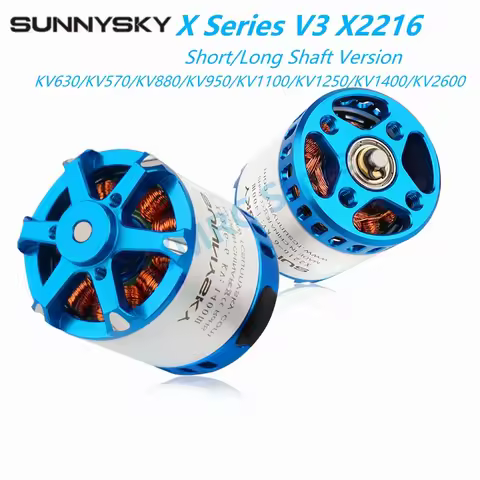 SunnySky X Series V3 X2216 KV880/KV950/KV1100/KV1250/KV1400/KV2600 Long/Short Shaft 3-4S Brushless M