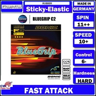 Donic BlueGrip C2 Sticky-Elastic Table Tennis Rubber Sheet Ping Pong Getah Rubber  (READY STOCK)