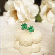 Clover - 4 Leaf - Cloverdaun - Handmade - Polymer Clay - Earrings - Clay Earrings - Pamara Clay