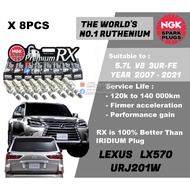 NGK Premium RX Spark Plug - Lexus LX570 3UR-FE 5.7L V8 engine URJ201W ( 8pcs/set )