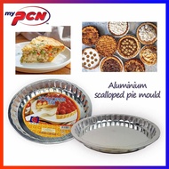 Aluminium Scalloped Pie Dish Plate Mould For Baking/ Silver Cake Pan Bakeware/ Aluminium Loyang Kek