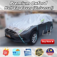 🔥Ready Stock🔥 SUV/MPV Half Car Cover Premium Oxford Universal 3 Layers Outdoor Perlindungan Penutup 