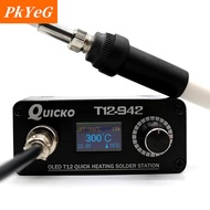 [COD] PkYeG TOOL T12-942 MINI OLED Digital soldering Station T12-907 Handle + T12-K TIP