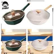 [ Octagonal Frying Pan Non-Stick Frying Pan Woks Frying Pan for Restaurant