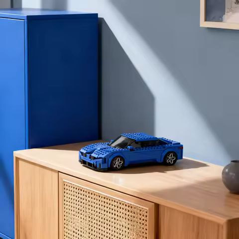 298pcs MOC City Champions BMW I3 New Class 8wide MOD Model Building Blocks Architecture Toys Christm