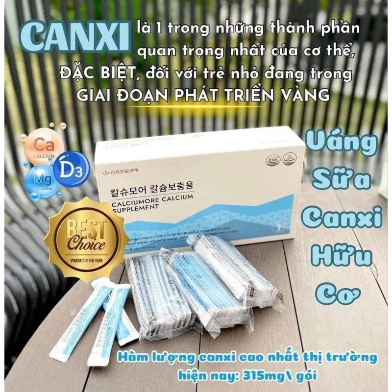Bột váng sữa canxi hữu cơ CALCIUMORE CALCIUM SUPPLEMENT