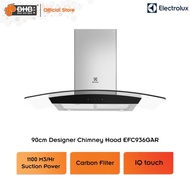 Electrolux 90cm UltimateTaste 500 chimney extractor Stainless Steel EFC936GAR  Kitchen Hood ECT9520G