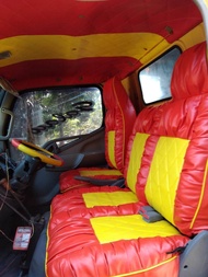 Sarung jok mobil canter SHDX euro 4 model sofa wajik terbaru 2025