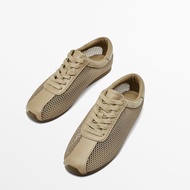 Massimo Dutti original imported Spanish Md Womens Shoes 2025 Spring And Summer New Leather Flat Retr