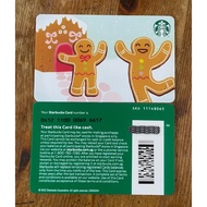 Singapore Starbucks 2023 Christmas Gingerbread Man Card (Zero Value) (23-17)