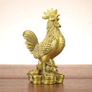 เครื่องประดับรูปไก่ทองแดงไก่สีทองสไตล์จีนไก่ Yuanbao สำนักงานบ้านตกแต่งฮวงจุ้ย