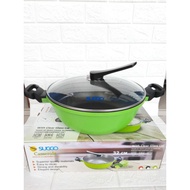 Suggo Casserole 32 cm + glass lid/pan 32 cm marble coating