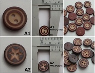 2 Holes Button Butang 2 Lubang (For Sewing/DIY Craft)