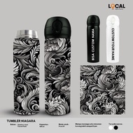 Niagara Tumbler Custom Indonesian Batik Edition - Local Print Tumbler Tahan Sejuk Tumbler Tahan Pana