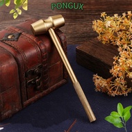 PONGUX Hammer, Brass Yellow Gavel, Lawyer Courtroom Gavel Company