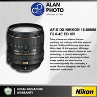 [𝘾𝙡𝙚𝙖𝙧𝙖𝙣𝙘𝙚 𝙎𝙖𝙡𝙚𝙨] Nikon AF-S DX NIKKOR 16-80mm F2.8-4E ED VR Lens | Nikon Singapore Warranty