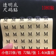Size Number Stickers Large Medium Clothes Label Stickers Size Number Label Stickers Clothes Clothing