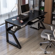 [In stock]Modern Simple Computer Table With Keyboard Tray Gaming Table Bedroom Office Table E-sports