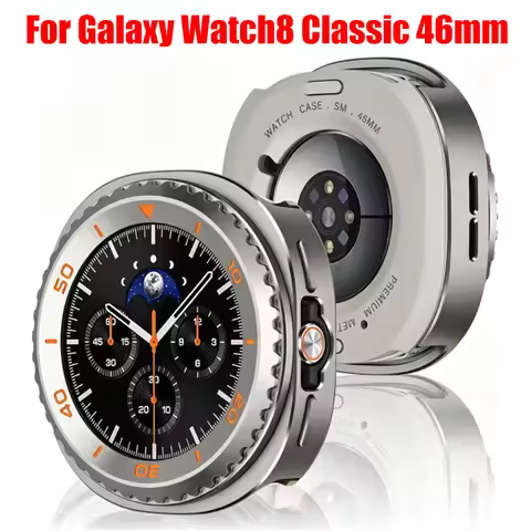 Titanium Case For Samsung Galaxy Watch 8 Classic 46mm Metal Armor Drop Resistant Protector Cover For