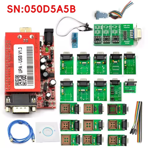 HOT!!!UPA USB PRO V1.3 SN:050D5A5B with Test Cable ECU Chip Tunning with 350MB Full Script Upa Usb P