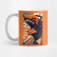 Chainsaw Man Movie Poster Orange Chainsaw Man Mug