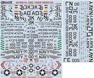 Fur Ball Aero Design 1/48 US Navy F9F-8T/TF-9J Cougar Trainer CAG Decal